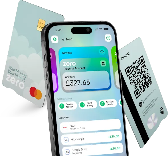 Zero app and debit card